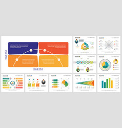 Colored Diagram Design Set