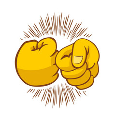 Fist Bump Comic Icon