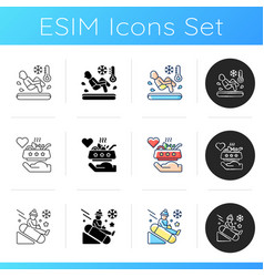 Winter Seasonal Activity Icons Set