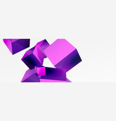 3d Cubes Abstract Background Composition