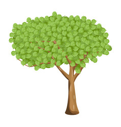 An Of Shrub Tree Flat Editable