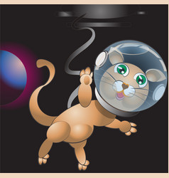 Cat In Outer Space Cartoon Character