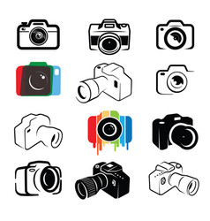 Creative Camera Photography Device Set Logo