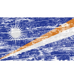 Flag Of Marshall Islands With Old Texture