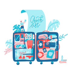 Holiday Planning Travel Banner With Big Suitcase