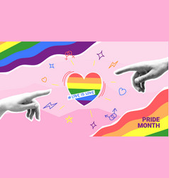 Pride Month Collage Concept