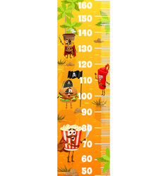 Kids Ruler Cartoon Pirates Fastfood Characters