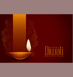 Elegant Hindu Festival Background With Lamp