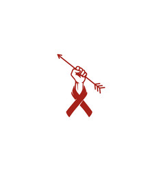 Fist Hand Arrow Ribbon Charity Freedom Logo