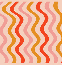 Groovy Wave Lines Pattern Background