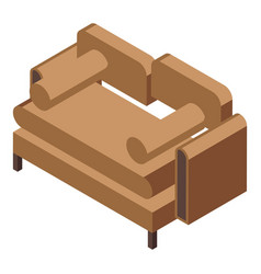 Textile Sofa Icon Isometric Furniture