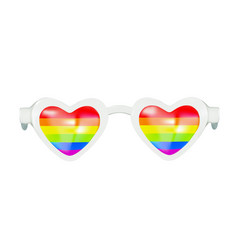 3d Render Of Heart Shaped Plastic Sunglasses