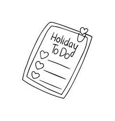 Hand Drawn Cute Memo Sticker With A Holiday To Do