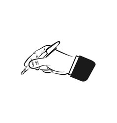 Hand Holding Pen Icon Handwriting Writing