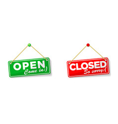 Open And Closed Door Signs