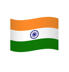 Wavy Flag Of India