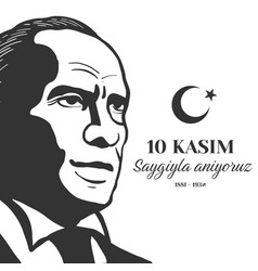 Flat Design 10 Kasim Saygiyla Aniyoruz