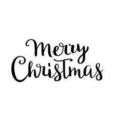 Merry Christmas Calligraphy Lettering Hand