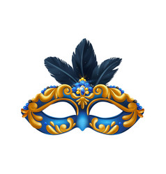 Royal Blue Mask Composition