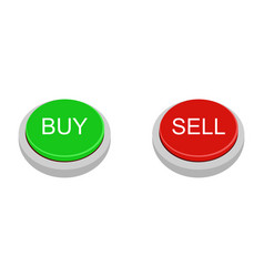 Buy And Sell Buttons On A White Background