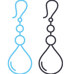 Jewelry Making Line Icon Outline Symbol