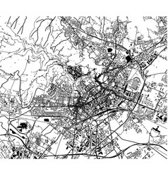 Map City Bergamo Lombardy Italy