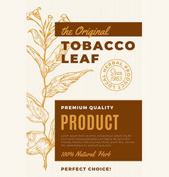 Original Tobacco Leaf Abstract Design