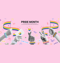 Festive Collage For Pride Month