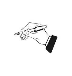 Hand Holding Pen Icon Handwriting Writing