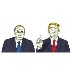 Vladimir Putin With Donald Trump Cartoon