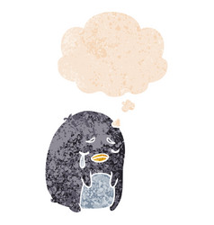 Cartoon Crying Penguin And Thought Bubble