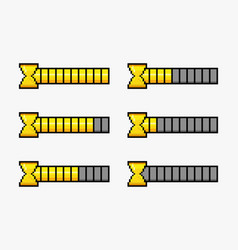 Pixel Art Time Bar For Game