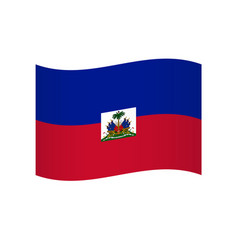 Wavy Flag Of Haiti