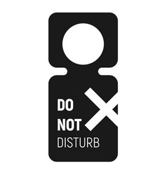 Do Not Enter Door Tag Icon Simple Style