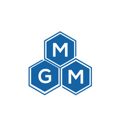 Mgm Letter Logo Design On White Background