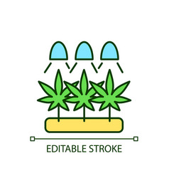 Cannabis Cultivation Rgb Color Icon