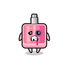 Injured Perfume Character With A Bruised Face