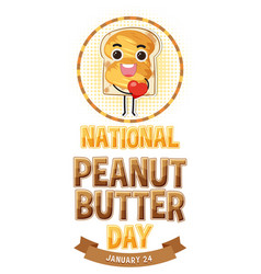 National Peanut Butter Day Banner Design