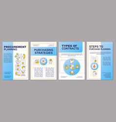 Successful Procurement Process Blue Brochure