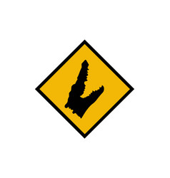 A Alligator Road Sign