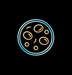 Helminth Eggs In Petri Dish Outline Concept