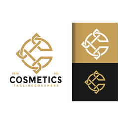 Letter C Flower Cosmetic Logo Design