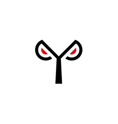 Letter Y Eye Simple Logo Symbol