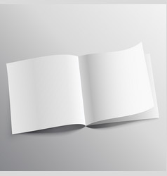 Open Book With Page Curl Mockup Template Design