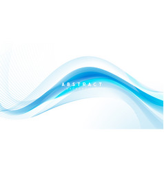 Abstract Blue Dynamic Wavy Background Futuristic