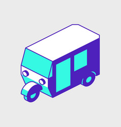 Auto Rickshaw Isometric