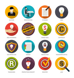 Patent Idea Protection Icons