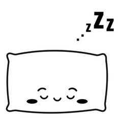 Zzz Sleep Snore And Cute Pillow Character