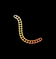 Cestoda Parasitic Worms Concept Yellow