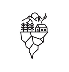 Mountain House Logo Design Icon